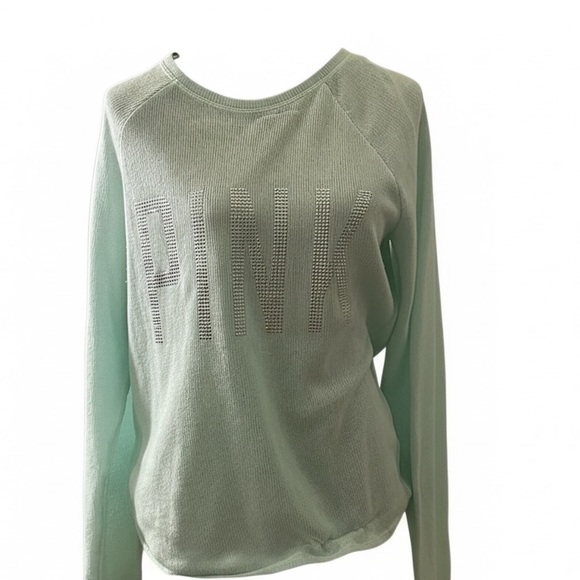 PINK Victoria's Secret Light Green Sweatshirt - Picture 6 of 6